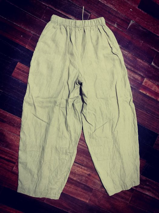 Calças de  linho