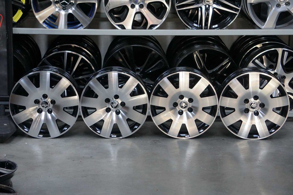 Alufelgi oryginał Skoda 5x112 7Jx17 et37 cb57,1mm czarny i cnc