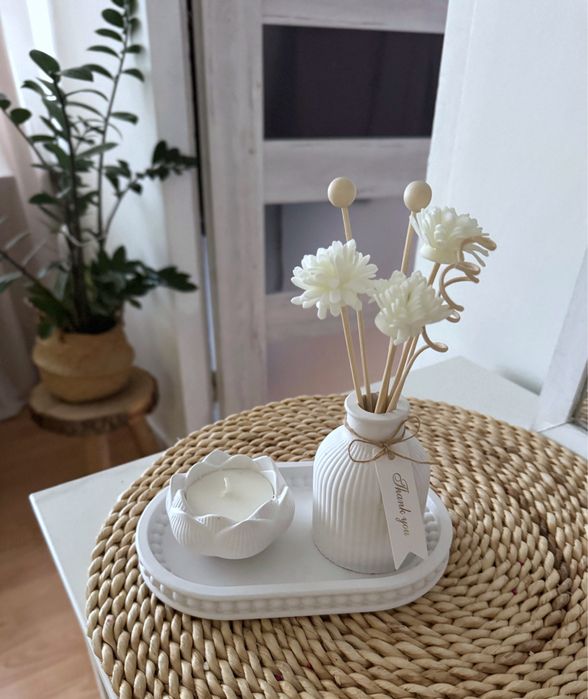 Tacka wazon świeczka