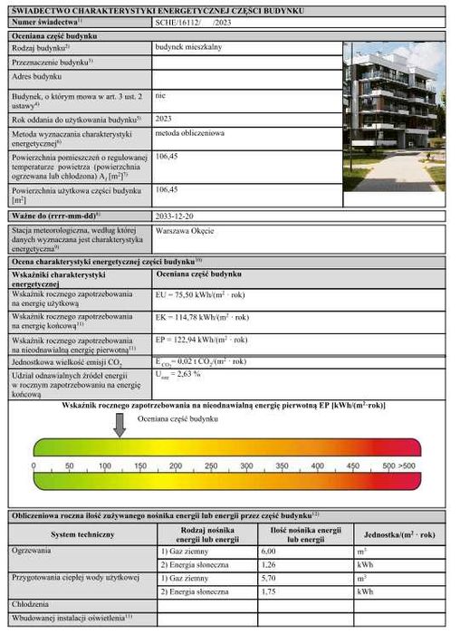 Certyfikat ENeRGeTyCZNy 24 H