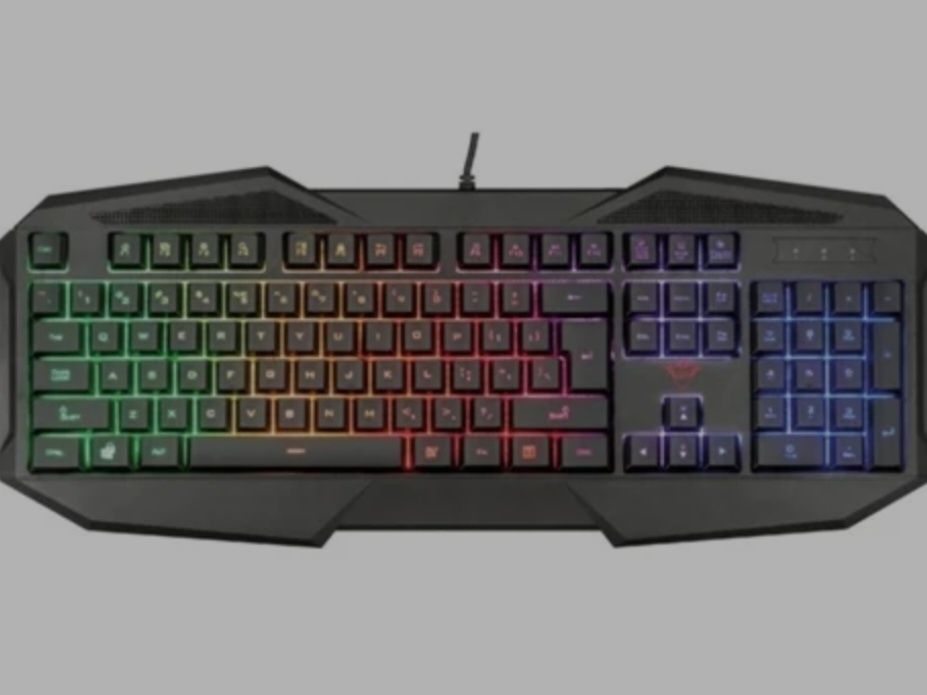 Teclado Gaming TRUST 830-RW Avonn (Membrana - Português - Preto)
