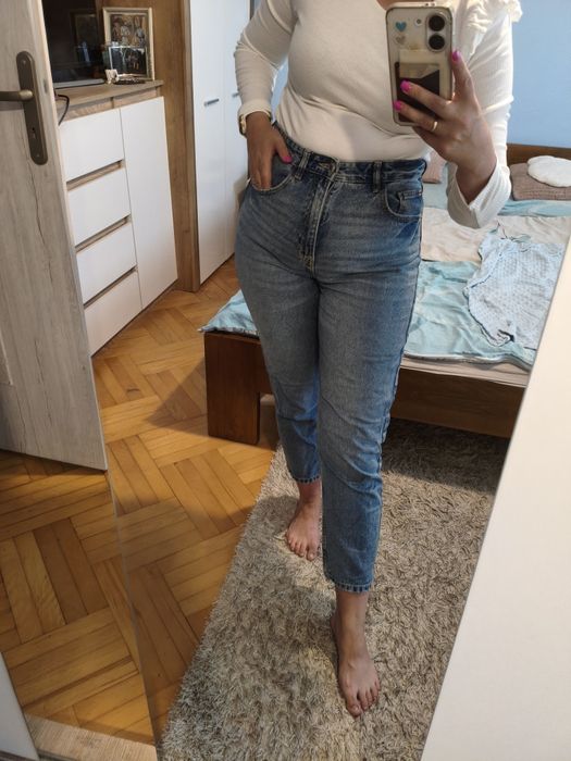 Spodnie jeansowe mom fit r. 40 S/M