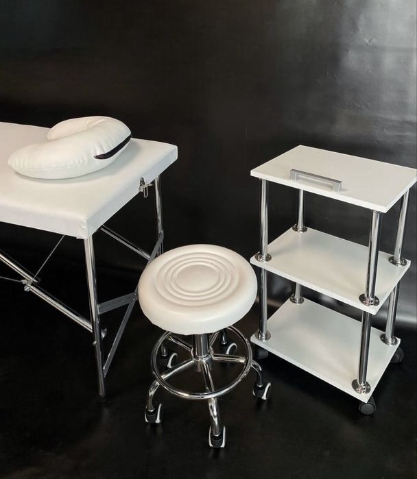 Кушетка + етажерка + стілець для салону | Комплект 3 в 1