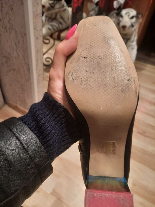 Buty botki  damskie  skórzane  Kurt Geiger  czarne 38