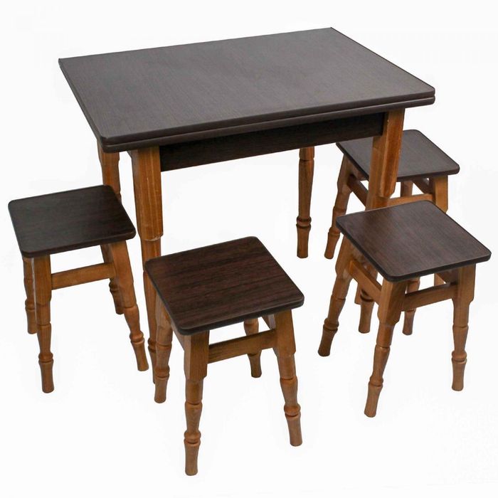 Стіл Кухонний Розкладний - Табурети Кухонні - Каркас Масив !