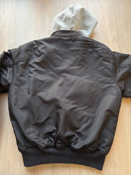 Kurtka Brandit MA1 Sweat Hooded Jacket - Black/Grey. Rozm M