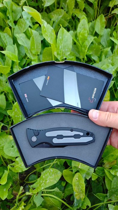 Boker Plus Kalashnikov 74 OTS Black Automatic Knife, складний автоматичний ніж, алю руків'я з вставками ст G10, клинок  D2