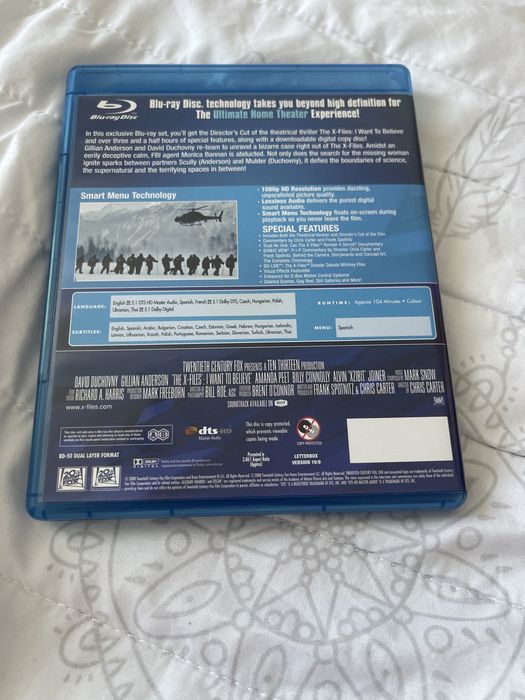 The X Files I Want to Believe Blu-ray. Polska wersja językowa