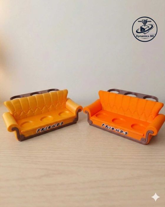 Suporte expositor, figuras Friends – Sofá Central Perk (impressão 3D)