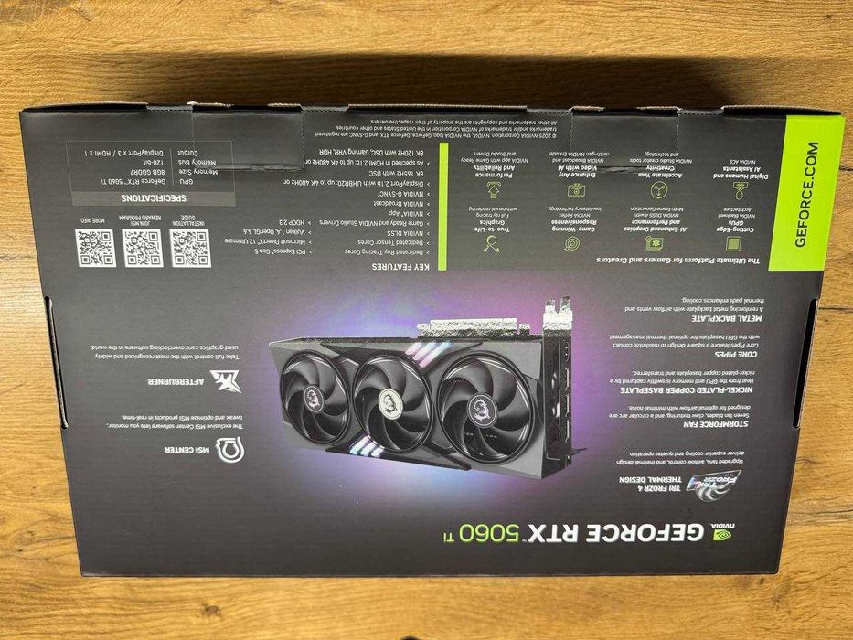 Karta graficzna MSI RTX 5060 Ti Gaming Trio OC 8GB (nowa)