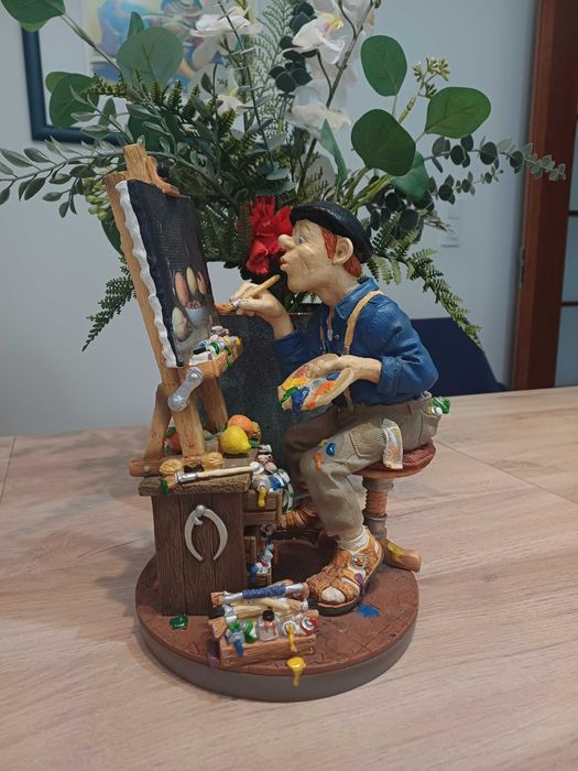 Pintor com pintura - Estatueta da Coleção Profisti (NOVO)