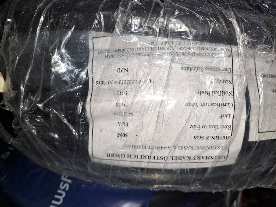 Кабель мідний гнучкий гумовий H07RN-F 5G6 H07RN-F виробник Австрія