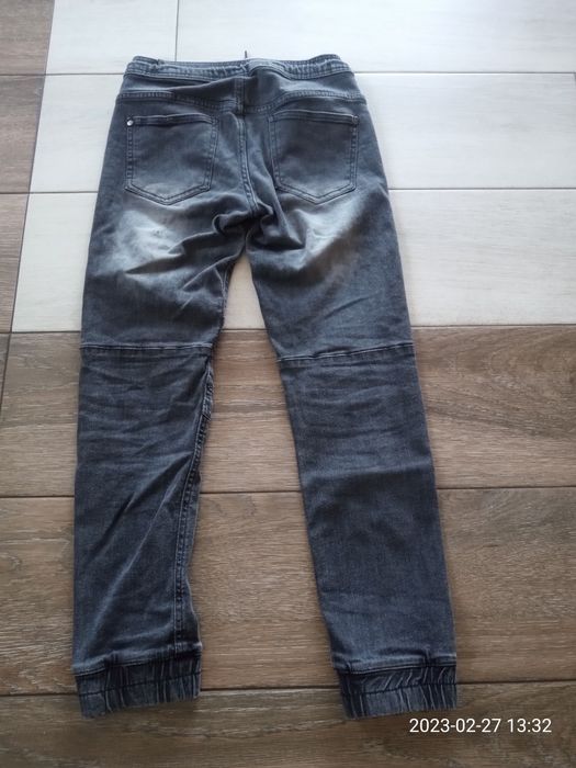 Spodnie dżinsowe jogery roz 152