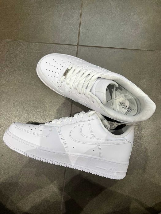 Buty Nike air force 1 cale biale NOWE meskie 42