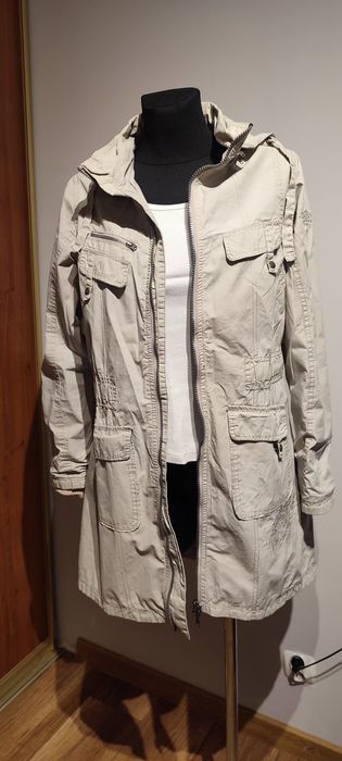 Damska kurtka jesienna, parka roz S.