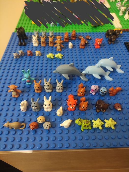 Lego friends zwierzęta różne psy koty