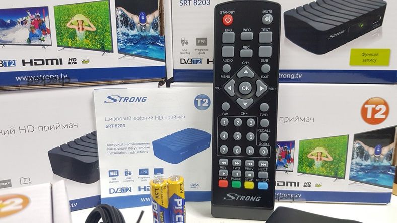 Приставка Т2 DVB-T2 Strong SRT 8203 IPTV YouTube MeGoGo приемник ресив ...