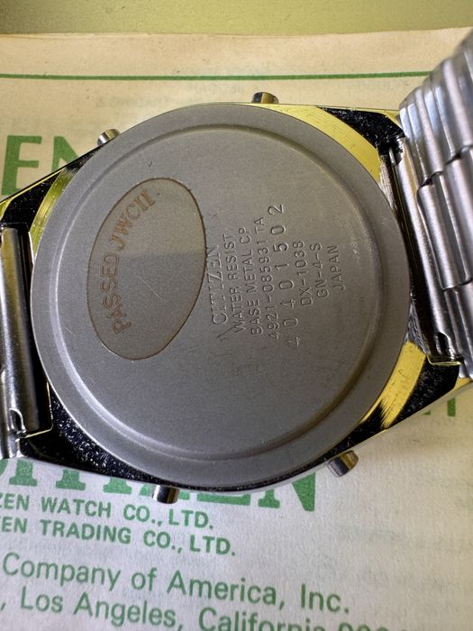 Zegarek Citizen Seven digital NOS