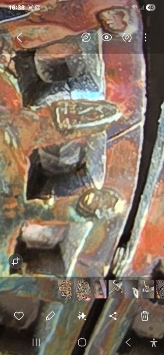 Pregadeira de prata com diamantes (sec. XIX/XX)