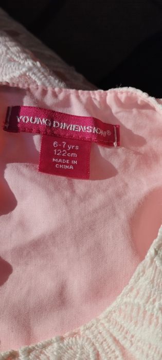 Koronkowa sukienka dla dziewczynki 6-7 lat 122 cm.