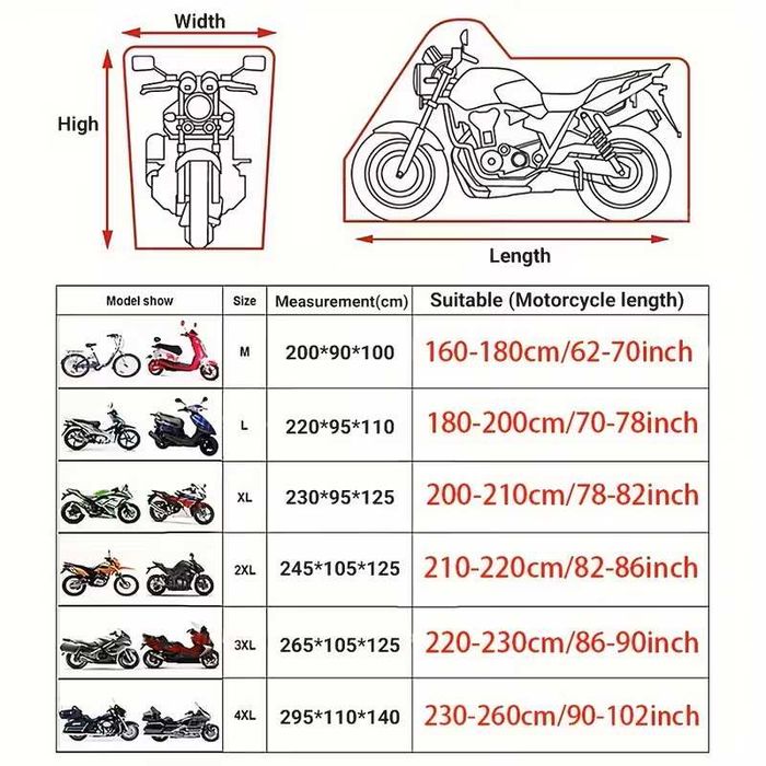 Мото чехол Honda, BMW, Suzuki, Yamaha, KTM, Kawasaki Oxford