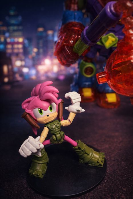 Unikalny zestaw Kid Fury Superbot +mały Kid z Deską +Soniczka