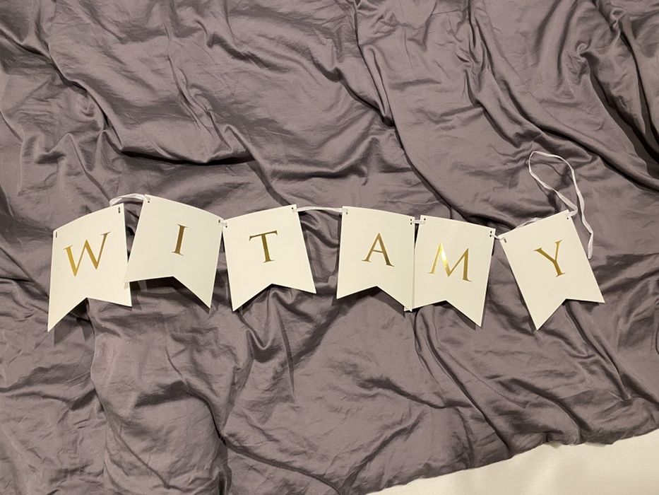 Girlanda Witamy kolor zloty