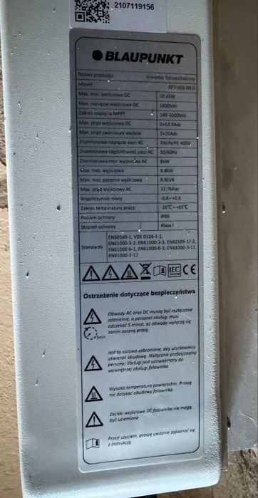 Falownik Blaupunkt V03-8.0