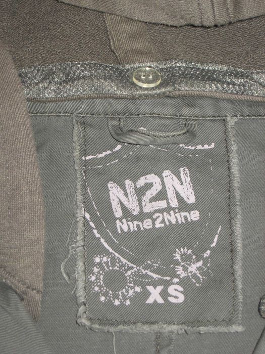 Kurtka bluza damska na jesień kwiaty haft kaptur 38 XS