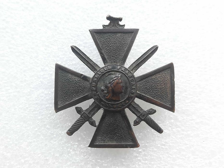 Odznaczenie Krzyż Wojenny (Croix de Guerre) Francja 1914 - 17 oryginał