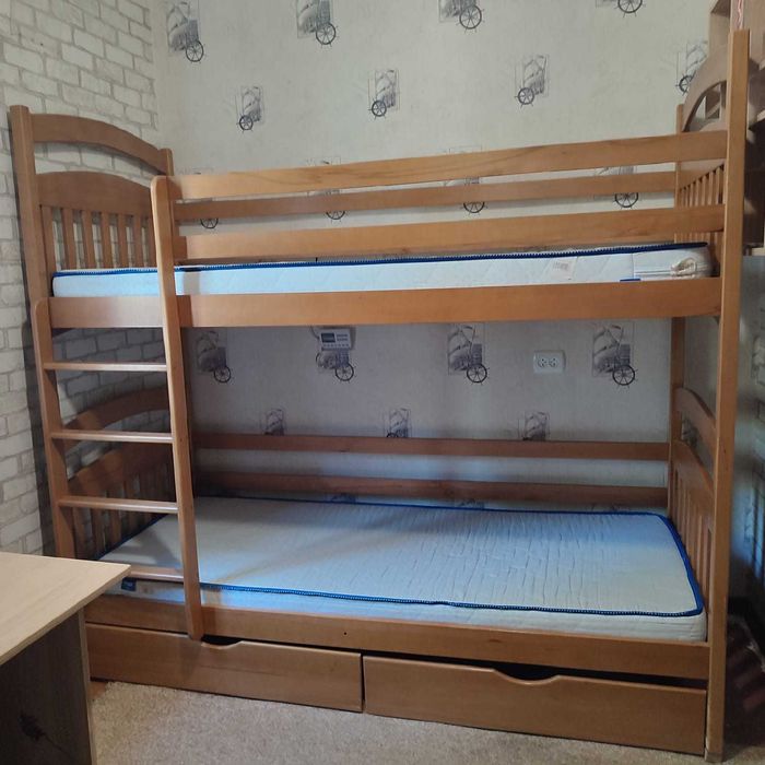 Лише самовивіз Двохярусне ліжко двоповерхове ліжкоДвухъярусная кровать