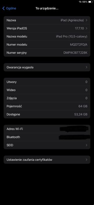 Ipad pro 10.5 wifi 64gb + kalawiatura smart keyboard