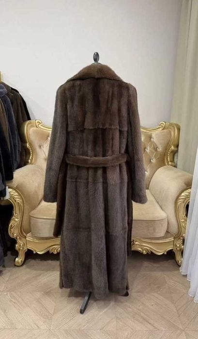 Шуба норковая новая 130см орех 42-44-46