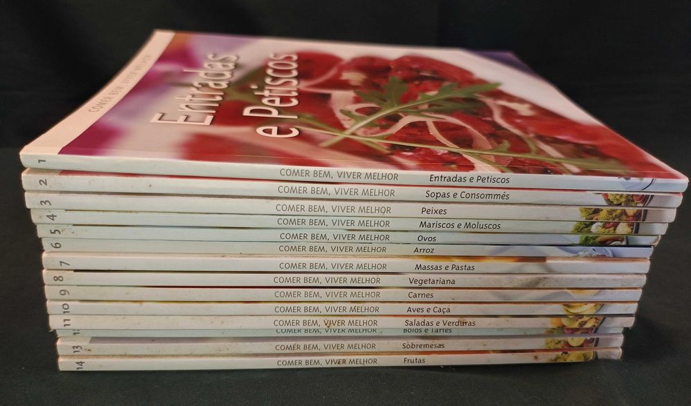 Coleção Livros Culinária Comer Bem Viver Melhor