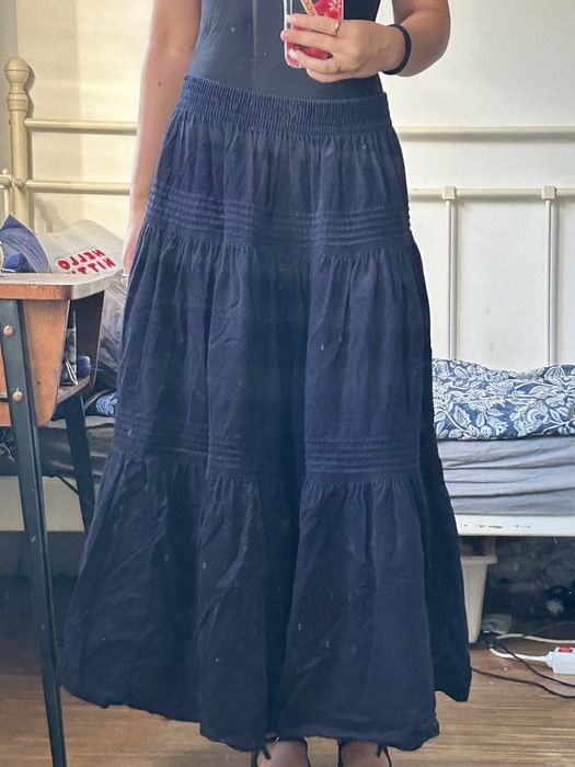 Sztruksowa spódnica maxi Laura Ashley