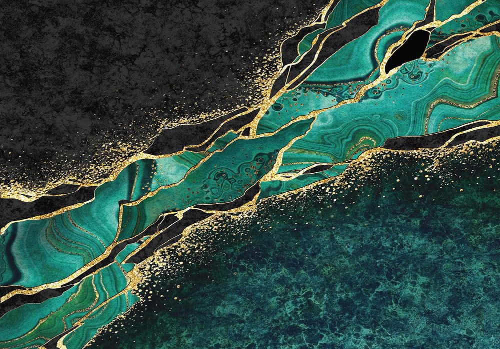 Fototapeta Marmur Zieleń Kamień Do Pokoju Na Twój Rozmiar + KLEJ