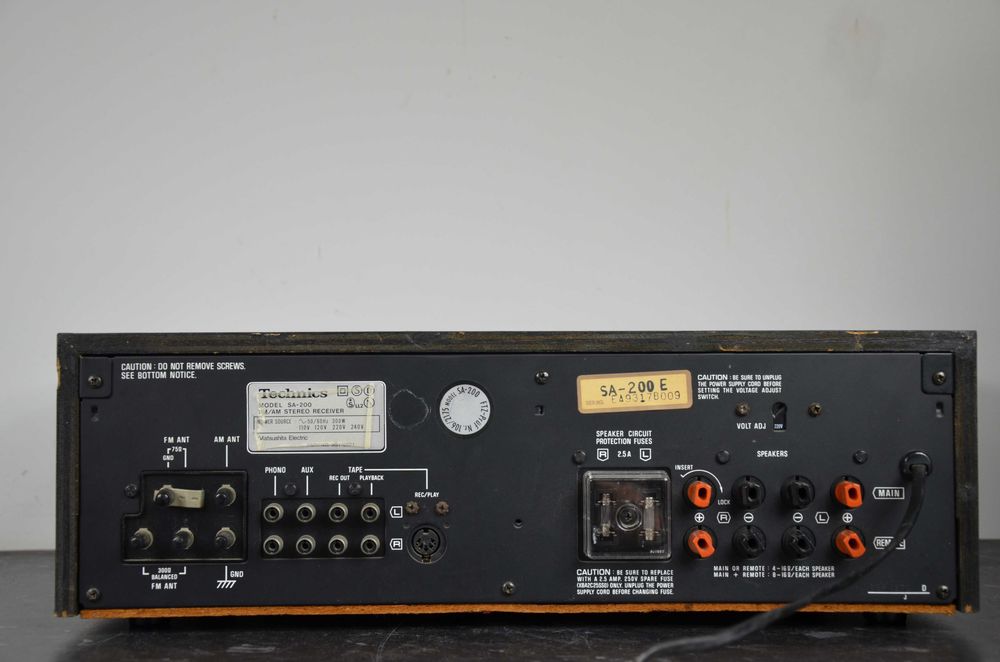 Amplituner Technics SA-200 VINTAGE stereo srebrny okazja