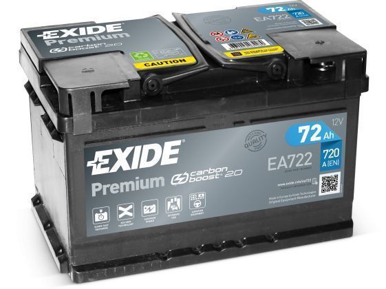 Akumulator Exide Premium 72Ah 720A PRAWY PLUS EA722