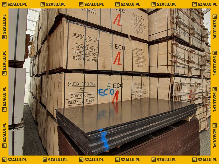 Eco sklejka blat szaunkowy topolowy sprzedaż paletowa 43-45