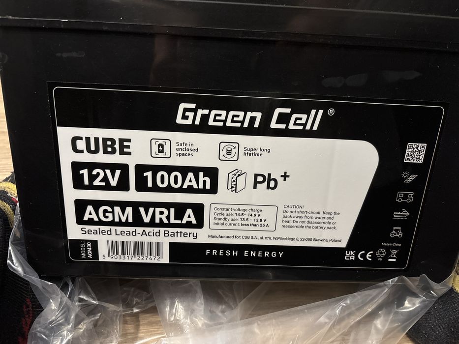 Akumulator AGM Green Cell 100ah
