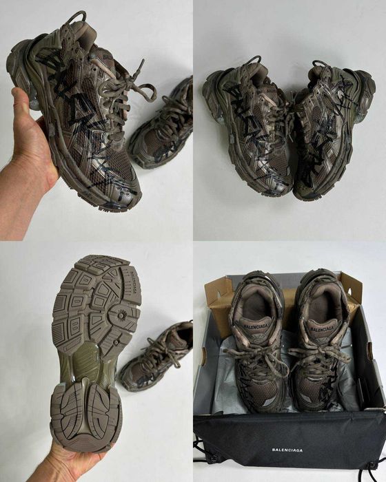 BALENCIAGA Runner кроссовки кеди кеды кросівки чорні sneakers 40 42 43