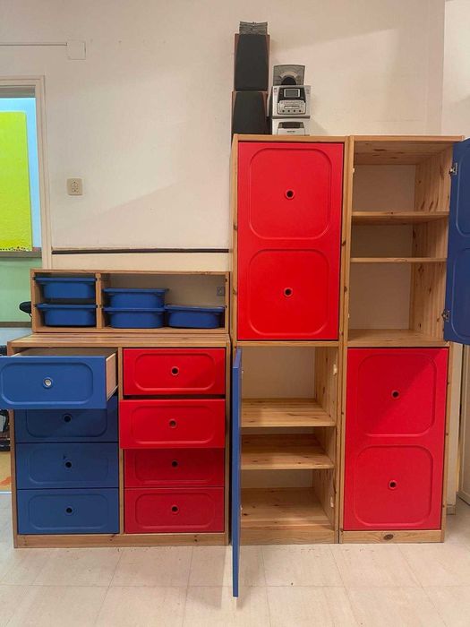 Pack 8 armários para arrumos de criança