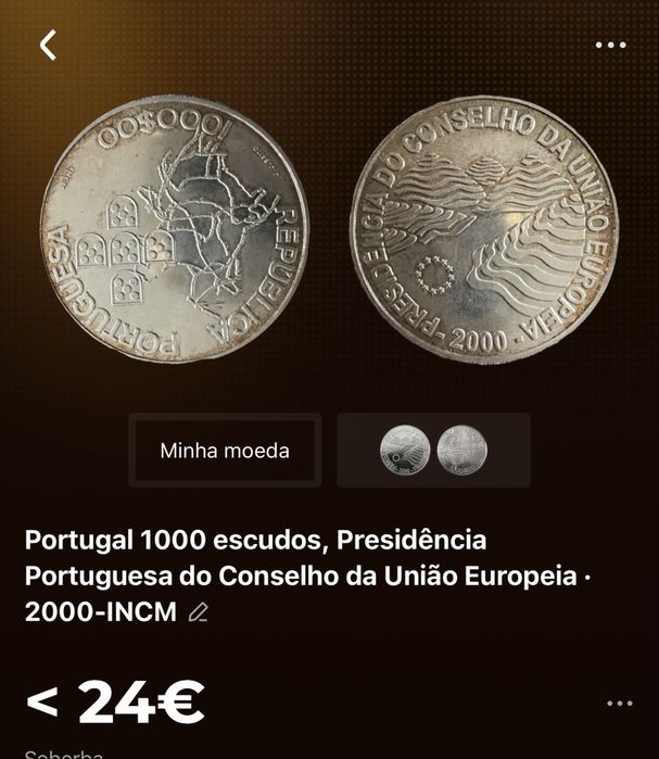 Portugal 1000 escudos, Presidência Portuguesa do Conselho da União Europeia • 2000-INCM