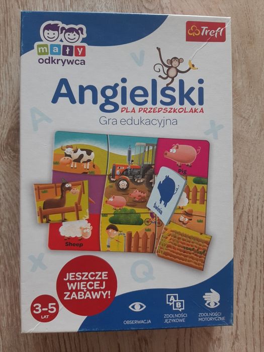 Gra edukacyjna angielski dla przedszkolaka Trefl