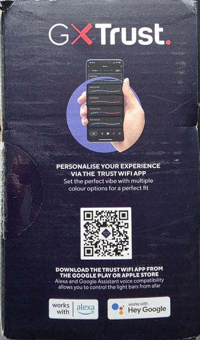 Ścienne paski świetlne LED TRUST Gaming GXT 905 Vybz RGBIC Nowe