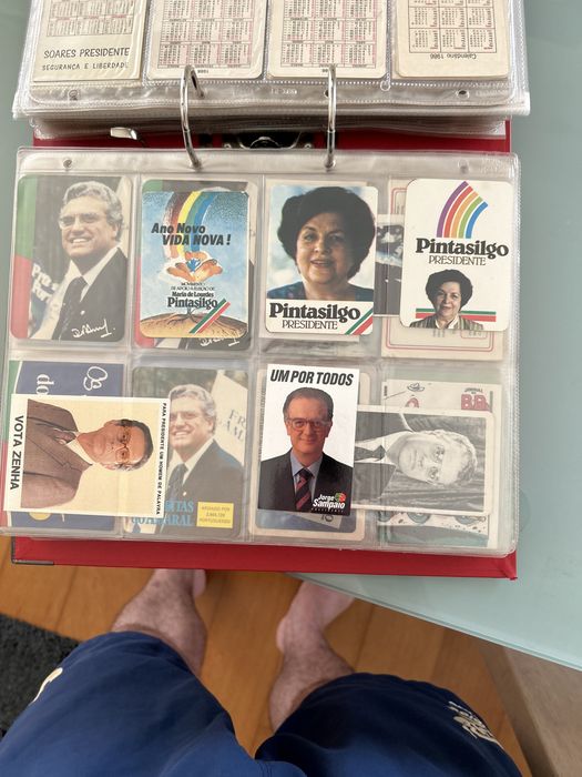 Calendarios de bolso anos 80