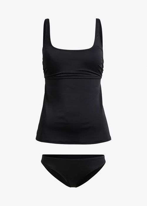 B.P.C klasyczne czarne tankini top + figi r.46