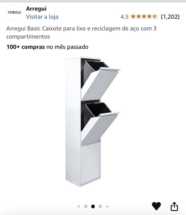 Caixote do lixo de metal