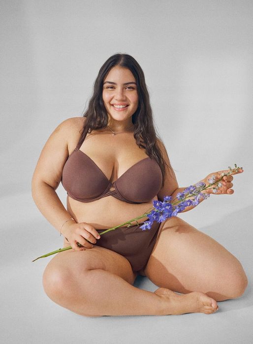 Zizzi 90f Gładki Klasyczny Biustonosz