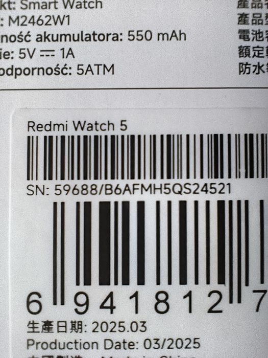 Xiaomi Redmi watch 5